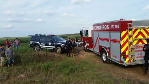 Equipe da ROMU Canil de Americana, participou das buscas.